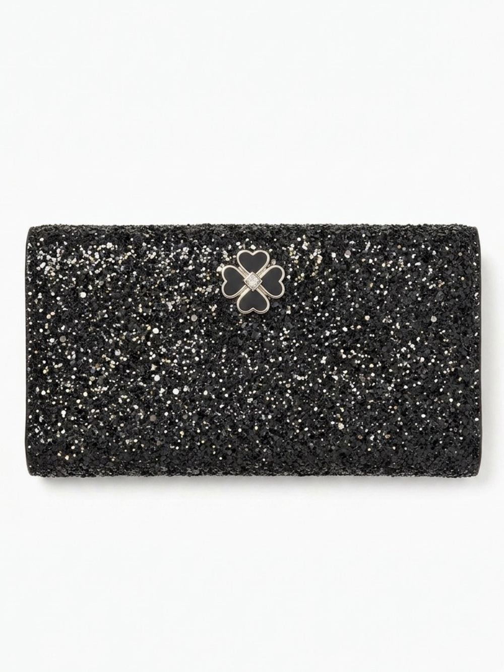 Kate Spade Odette Glitter Large Slim Bifold Wallet - Picture 1 of 13